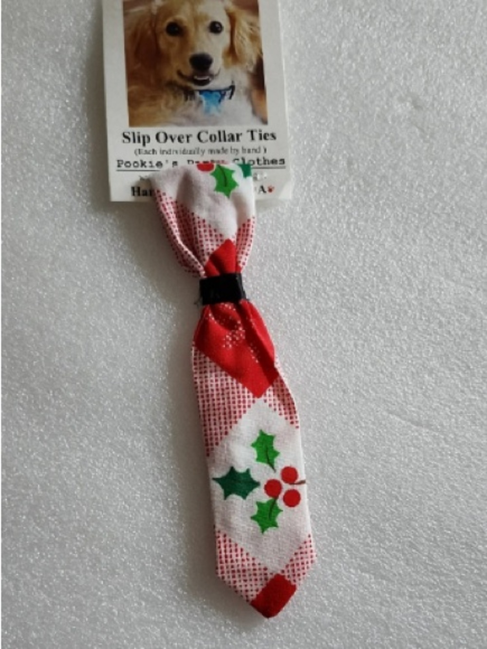 Red & Green Kids Slip-Over Collar Tie
